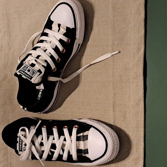 Converse Shoes - Converse YOU Custom Designed Black and White Low-Tops Sneakers